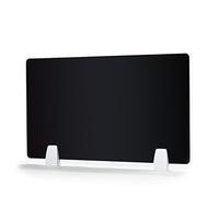 Séparateur de bureau en acrylique avec 2 clips, 30 x 60 cm, idéal pour l'école et le bureau, améliore la concentration des étudiants et l'intimité de l'espace de travail, panneau de séparation