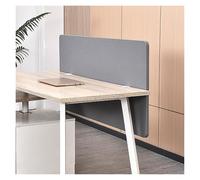 Séparateur de bureau portable de 60 cm de haut, insonorisant, séparateur réglable pour bureaux debout, ajustement universel, gris foncé, 120 cm de large