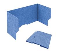 Séparateur de bureau portable pour salle de classe, salle de classe, séparation autonome pour la maison, la bibliothèque, aucune installation nécessaire, cloison pliable bleue (152,4 cm)