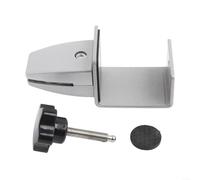 Séparateur de bureau réglable en aluminium avec clip en acrylique - Support de séparation de table - Support de panneau d'intimité - Support d'écran pour cabine de bureau