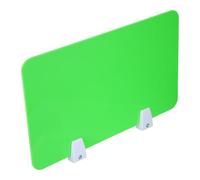 Séparateur de Bureau Vert Clair, Panneau Acrylique, Pince, Mobile | Tables et Postes Partagés, Surface Lisse, Entretien Simple, Style Minimaliste, Bureau à Domicile