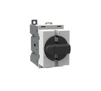 Séparateur de charge 3 pôles 40 Am. Poignée noire DIN-Sc