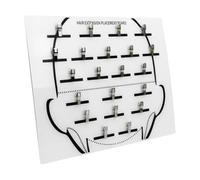 Séparateur de cheveux à tresser - Planche de support en acrylique pour extensions de cheveux - d'affichage de section de perruque avec clip | Suspension pour cheveux pour extensions de cheveux