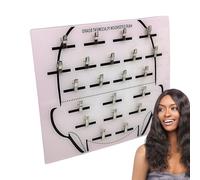 Séparateur de cheveux pour le tressage - planche d'extension de cheveux | SAUVEZ SAUVEUR ACRYLIQUE HAILIC Séparateur Haîr Extension Board | Assiette de greffe de perruque à la maison et au salon avec