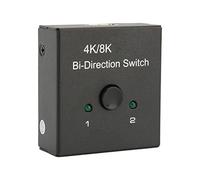 Séparateur de Commutateur HDMI 8K 4K, Répartiteur Bidirectionnel HDMI 2.1, Commutateur HDMI 1 en 2 Sorties, 2 en 1 Sortie, Boîtier de Sélection D'affichage 40 Gbit/s à 2 Ports
