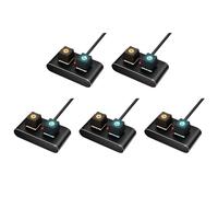 Séparateur de Commutateur PC avec Bouton on/Off/Réinitialisation LED Colorée pour Bureau et Internet