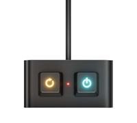 Séparateur de Commutateur PC avec Bouton on/Off/Réinitialisation LED Colorée pour Bureau et Internet