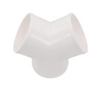 Séparateur de conduit en PVC de type Y pour acheminer l'air d'échappement d'une source unique vers deux voies de ventilation indépendantes à la maison ou à l'atelier (100 mm)