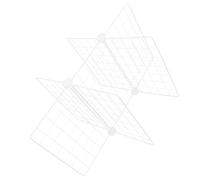Séparateur de Congélateur en Métal, Grille Fine Soudée, Blanc | Rangement à Mailles Serrées, Tri Facile des Denrées, Limite les Débordements, pour Placards et Cuisines