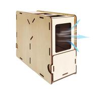 Séparateur de coquille soufflé pour aliments pour oiseaux - Machine à grain en bois | Souffleur de peau pour aliments - Séparateur de soufflage de paille - Équipement de nettoyage de d'oiseaux