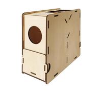 Séparateur De Coquilles Soufflées 22x9x18 Cm, pour Aliments pour Oiseaux - Machine Dee Séparation De Grains en Bois | Machine Soufflage Paillettes, Sortie d'air Maille, Outil d'alimentation