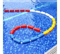 Séparateur de corde de sécurité pour piscine - Marqueur de couloir de natation en polyéthylène durable pour zones profondes et peu profondes, sécurité pour piscines extérieures, ligne de bou