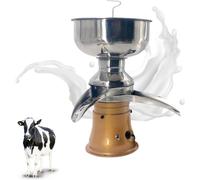 Séparateur de Crème de Lait Électrique 50L/H, Centrifugeuse Acier Inoxydable pour Ferme, Rapport de Graisse Réglable pour Lait de Vache/Chèvre, 110V-240V, Bol 5L, 10500 RPM,Golden