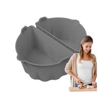 Séparateur De Cuisson Pour Fourgon À Ralentisseur | Adapté Aux Ustensiles De Cuisson Ovales De 6 À 8 QT - Insert Diviseur En Silicone Réutilisable Pour Mijoteuse,Pour Viande Soupe Poulet Poisson Creve