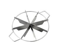 Séparateur de gâteau en acier inoxydable - Coupe-gâteau | Coupe-portion de gâteau en acier inoxydable | Outil de découpe de gâteau | Outil de coupe rond anti-adhésif pour même 6/7/8 tranches