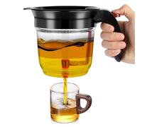 Séparateur de Graisse 1L avec Filtre et Système d’Écoulement par le Bas - Saucière Séparatrice pour Sauces et Bouillons, Séparation Facile des Graisses, Utensile de Cuisine Pratique Maison et Cuisine