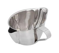 Séparateur de graisse 300 ml, en acier inoxydable, avec filtre, embout et poignée, pour bouillons, sauces et jus.