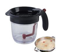 Séparateur de graisse à sauce - Filtre à huile et à graisse | Ustensile de cuisine avec échelle de mesure | Écumoire pour sauces, soupes, ragoûts, sauces | Accessoire de cuisine durable et facile à ut