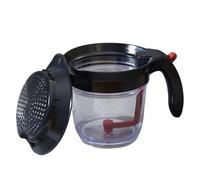 Séparateur de graisse avec libération par le bas - Gobelet séparateur de graisse transparent, passoire à huile de cuisine | Écumoire de graisse avec échelle de mesure, passoire alimentaire pour sauces