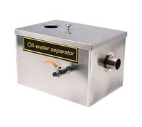 Séparateur de Graisse Commercial, Adapté aux Restaurants À Domicile, Bac À Graisse en Acier Inoxydable Sous L'évier de Cuisine(Small)