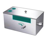 Séparateur de Graisse Commercial de Petite Taille, Adapté À L'évier de Restaurant Domestique, Séparateur Huile-eau en Acier Inoxydable for Le Traitement des Eaux Usées(Large)