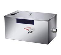 Séparateur de Graisse Commercial en Acier Inoxydable, Intercepteur de Graisse À Entrée Latérale, 10 GPM, for Cuisines(Large)