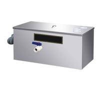 Séparateur de Graisse Commercial, Entrée Par Le Haut, Intercepteur de Graisse en Acier Inoxydable, Adapté aux Restaurants, Cantines, Cuisines(Large)