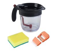 Séparateur de graisse pour sauces - Économie de nutriments - 22 x 15 cm - Pichet à sauce - Filtre fin - Pour repas post-partum, cuisine festive et régime quotidien