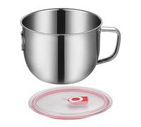 Séparateur de graisse - Séparateur de ggraisse en acier inoxydable avec couvercle, gadgets de cuisine, bol à nouilles, passoire à viande pour graisse, cuisson de la viande de dinde, de bœuf, de poulet