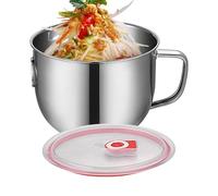 Séparateur de graisse, séparateur de sauce - Séparateur de graisse en acier inoxydable pour la cuisson avec couvercle - Récipient à graisse pour la cuisine - Bol à pâtes pour la cuisson de la viande