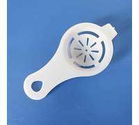 Séparateur de Jaune et Blanc d'Œuf en Plastique Blanc, Ustensile de Cuisine Pratique, 12,5 x 6 cm