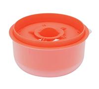 Séparateur de jaune et de blanc d'œuf, Bol amovible à 2 couches pour passer le jaune et le blanc d'œuf en PP, Gadgets de cuisine(Orange sombre)