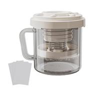 Séparateur de lactosérum - Filtre à yaourt en maille fine, couvercle transparent réutilisable | Dispositif de filtrage durable sans BPA | Organiseur de cuisine multifonctionnel en acier inoxydable |
