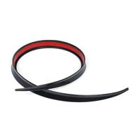 Séparateur de Lèvre Ajustement pour Voiture arrière Toit lèvre Spoiler Queue Coffre Aile Autocollant PU Fiber de Carbone Bricolage Refit Garniture décor Rubber1.2m 1.5m Pare-Chocs(1.5m Black)