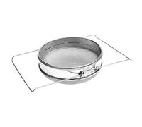 Séparateur de miel, double tamis extensible en acier inoxydable | Filtre à miel à mailles fines pour l'extraction | Pour la récolte à la maison, le traitement des débris, la cuisson