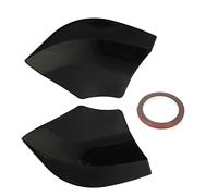 Séparateur de pare - chocs arrière en ABS, kit 2 pièces noir pour - Classe A W176 A45 2012-2018 - Amélioration de l’aérodynamisme, style racing et durabilité (Noir brillant)