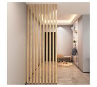 Séparateur de pièce autonome en bois - Lattes modernes en bois massif 7 racines 110 cm pour séparation élégante de la maison et du bureau