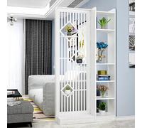 Séparateur de pièce avec étagères, séparation autonome, bibliothèque moderne en bois pour la maison, le bureau, design décoratif et fonctionnel