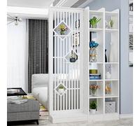 Séparateur de pièce avec étagères, séparation autonome, bibliothèque moderne en bois pour la maison, le bureau, design décoratif et fonctionnel
