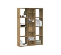 vidaXL Séparateur de pièce / Bibliothèque artisanal chêne 100x24x140 cm