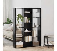 vidaXL Paravent Chêne Noir 100 x 24 x 140 cm Bois d'ingénierie