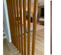 Séparateur de pièce, du sol au plafond, lattes en bois, 1,2 m à 2,4 m, hauts, poteaux en bois, séparateur d'espace pour la maison et le bureau, solutions de séparation élégantes