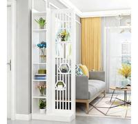 Séparateur de Pièce en Bois Multifonction, Étagère Décorative d’Entrée Moderne - Armoire de Partition Minimaliste de Luxe pour Salon, Rangement Face à la Porte(100x30x200cm/39.4x11.8x78.7in)