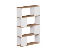 Vicco Séparateur de pièce Eneos, Chêne Blanc/Force de l'or, 80x124.5cm, utilisable comme étagère autoportante pour Une Division Flexible de l’Espace