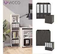 Séparateur de pièce Ludus Rangement blanc Boîtes pliables 4 compartiments Vicco