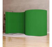 Séparateur de pièce pliable en papier autonome, léger et portable pour un espace amélioré dans les dortoirs, studios et bureaux, vert - 200 x 700 ~ 800 cm
