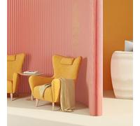 Séparateur de pièce pliable en papier, autonome, léger et portable pour un espace amélioré dans les dortoirs, studios et bureaux, 200 x 300 ~ 400 cm