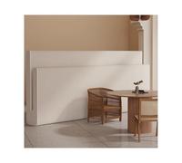 Séparateur de pièce pliable en papier - Moderne pour bureaux, chambres et espaces événementiels - Séparateur temporaire pour un espace amélioré, blanc - 398,8 x 30,5 x 116,8 cm