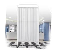 Séparateur de pièce portable pliable de 1,8 m avec roues 2 panneaux pour cliniques, hôpitaux et bureaux (couleur 5)