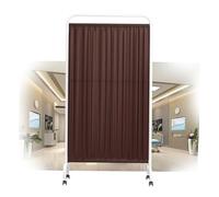 Séparateur de pièce portable pliable de 1,8 m sur roulettes 2 panneaux temporaires Couleur 3 Idéal pour cliniques et hôpitaux